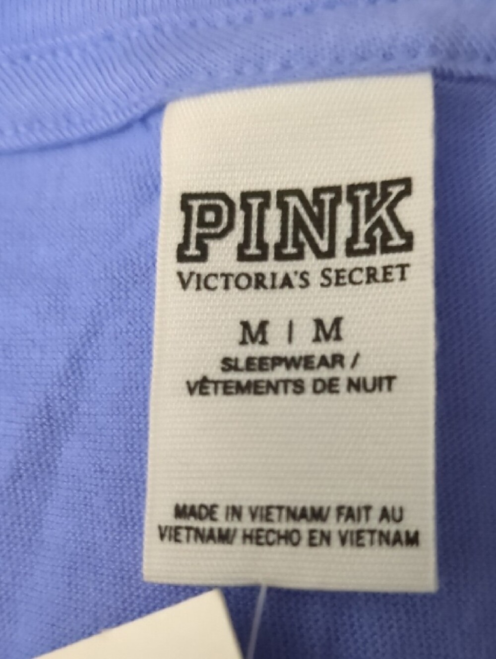 PINK Victoria's Secret lavender V-Neck Short Sleeve Tee - Picture 4 of 5